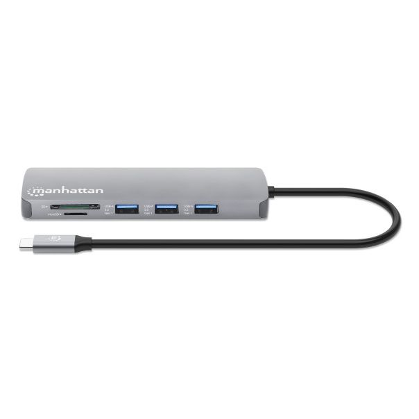 MANHATTAN Docking station 190459 9in1 USB-C - 1xHDMI/5xUSB/LAN/CR/PD 100W - EP3197369