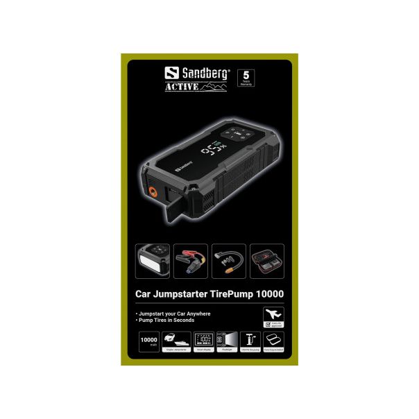Baterijski kompresor/powerbank Sandberg 421-21 Jumpstarter 10000mAh/lampa - EP2944635