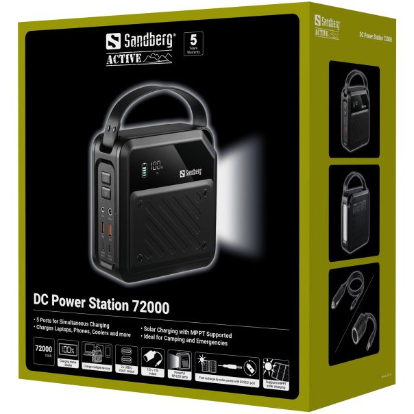 Power Station Sandberg 72000mAh 421-22 PD100W/lamp - EP2939127