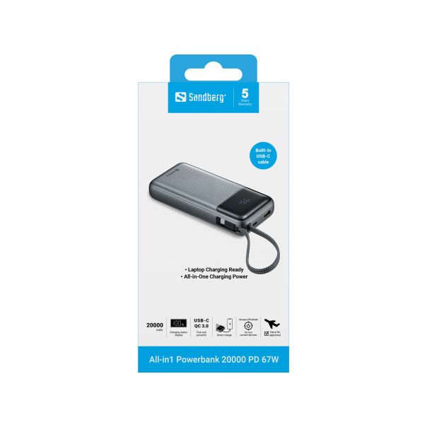 Powerbank Sandberg All in1 421-29 20000mAh PD67W - EP2941840