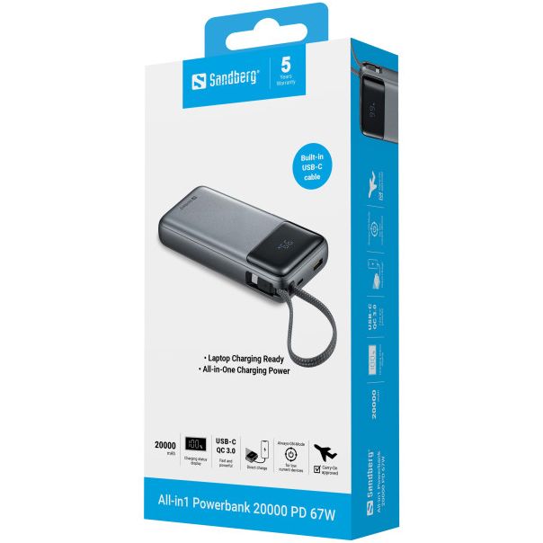Powerbank Sandberg All in1 421-29 20000mAh PD67W - EP2941840