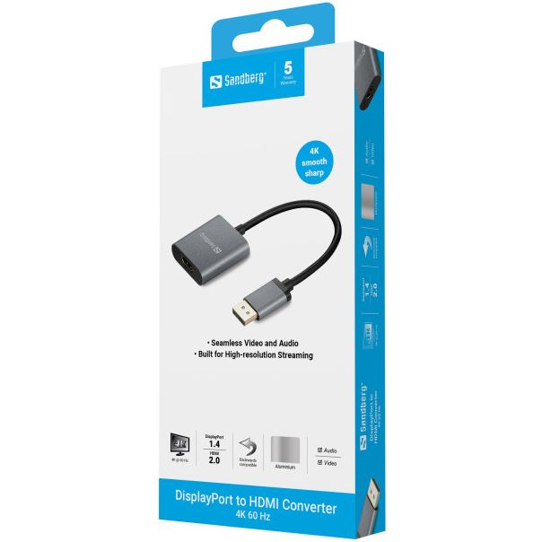 SANDBERG Adapter DisplayProt 1.4- HDMI M/F 2.0 4K 509-19 - EP2936171