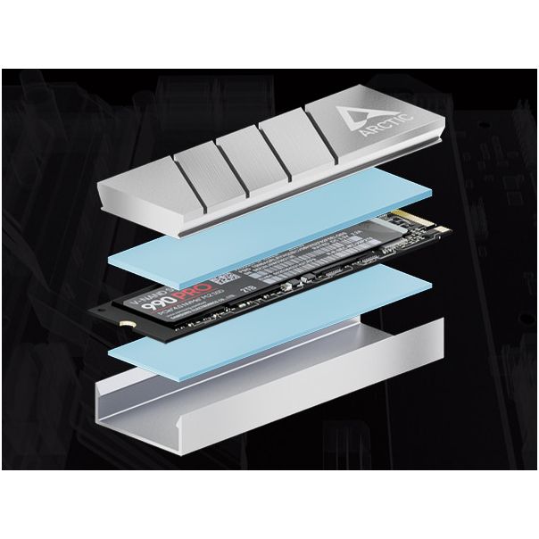 SSD Hladnjak M2 Arctic M2 Pro ACOTH00002A, Silver - EP2942341