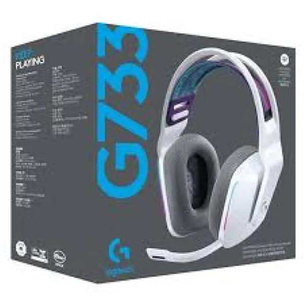 LOGITECH Slušalica Wireless gaming G733 Lightspeed RGB bele 981-000883 - 5099206089532