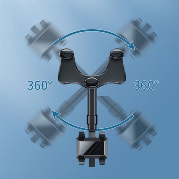 Držač za mobilni telefon za retrovizor 360, crna - D1016
