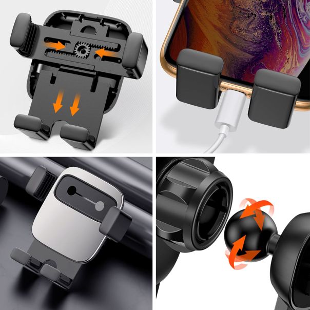 Držač za mobilni telefon BASEUS Cube Gravity, crna - D1027