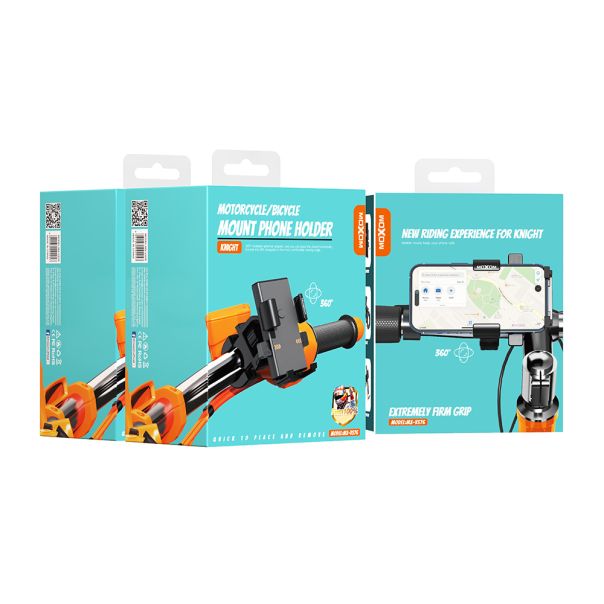 MOXOM Držač za mobilni telefon MX-VS76 za bicikl i motor, crna - D1031