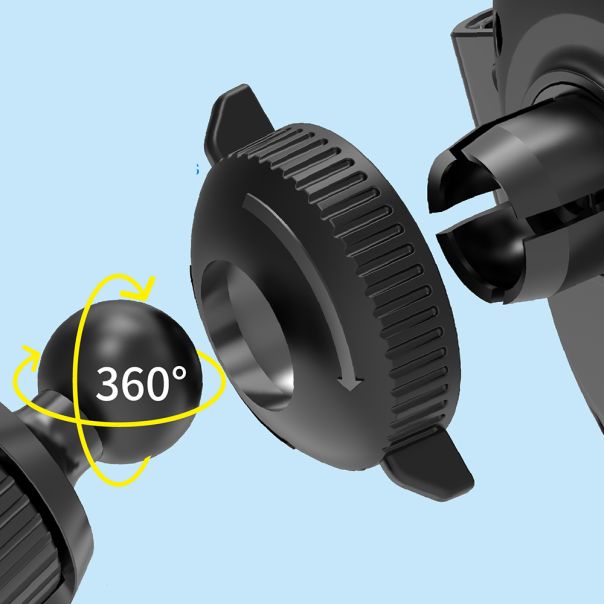 MOXOM Držač za mobilni telefon MX-VS84 sa bezicnim punjenjem, crna - D1048