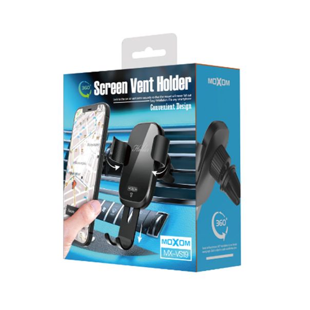 MOXOM Držač za mobilni telefon MX-VS19, crna - D1057