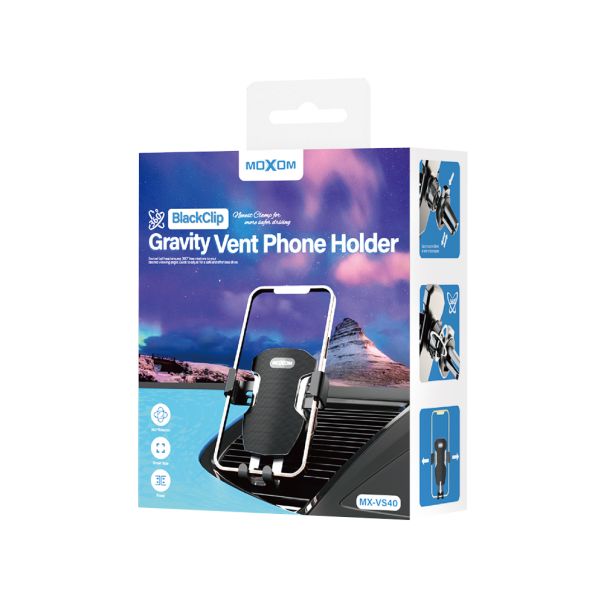 MOXOM Držač za mobilni telefon MX-VS40, crna - D1058