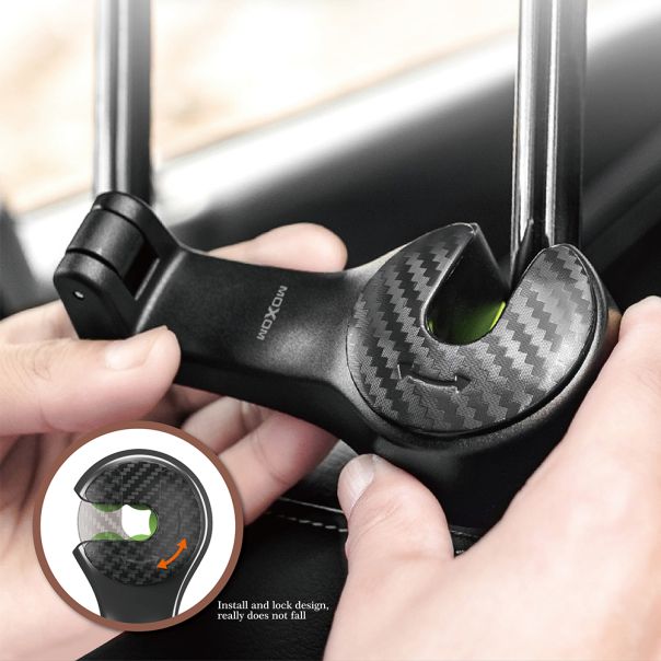 MOXOM Držač za mobilni telefon MX-VS44 za sediste, crna - D1059