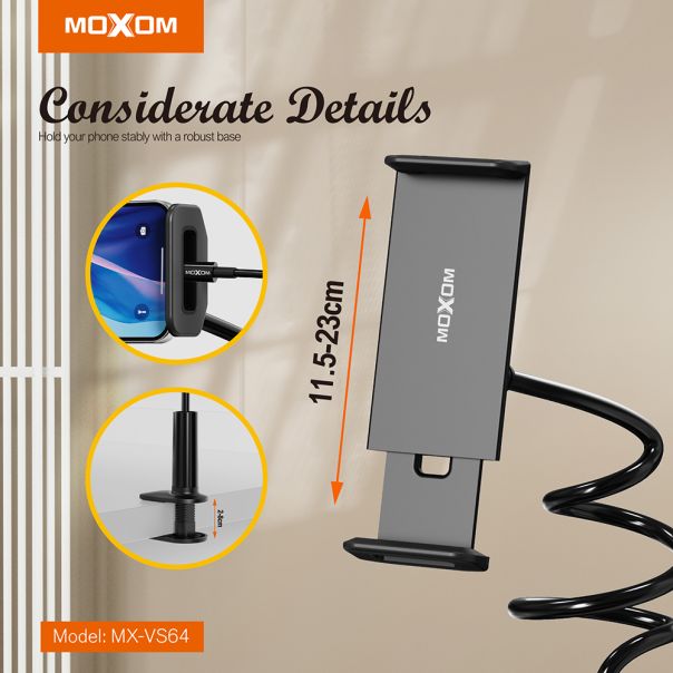 MOXOM Držač za mobilni telefon MX-VS64, crna - D1062
