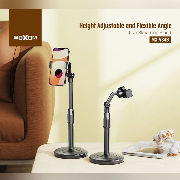 MOXOM Držač za mobilni telefon MX-VS46 stoni, crna - D1063