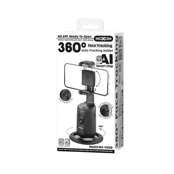 MOXOM Držač 360 Face tracking MX-VS106, crna - D1068