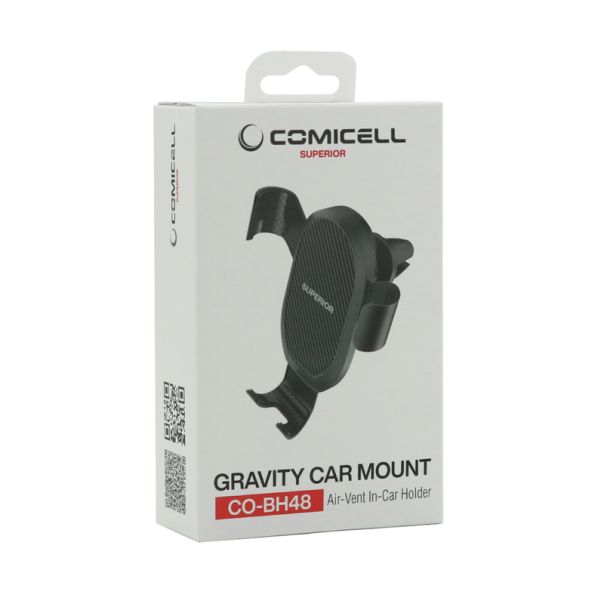 Držač za mobilni telefon Comicell Superior Gravity CO-BH48 (ventilacija), crna - D2006