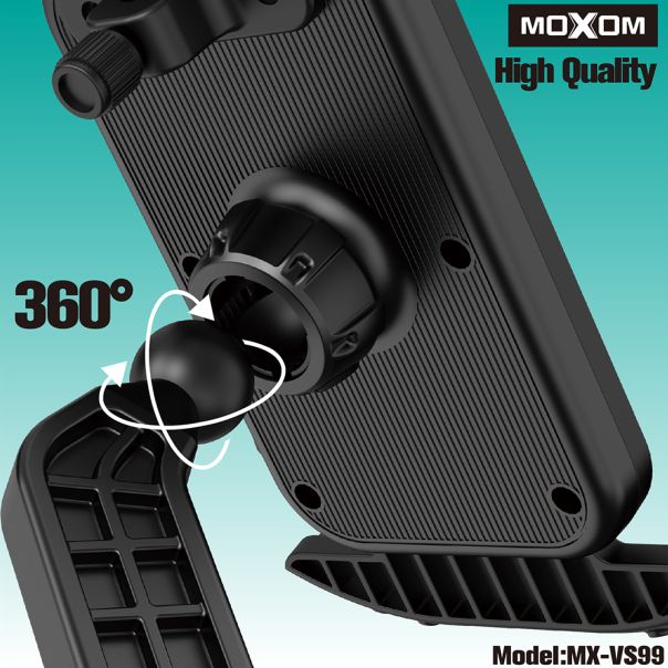 MOXOM Držač za mobilni telefon MX-VS99 za bicikl, crna - D2013