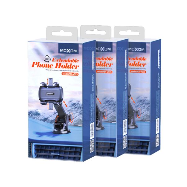 MOXOM Držač za mobilni telefon MX-VS73 vakum, crna - D2018