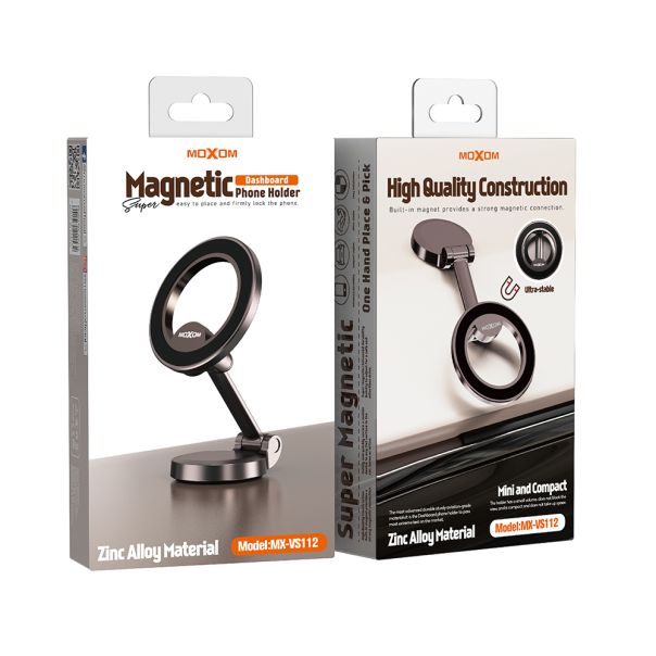 MOXOM Držač za mobilni telefon MX-VS112 magnet, crna - D2019