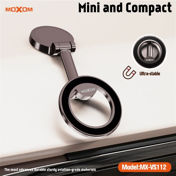 MOXOM Držač za mobilni telefon MX-VS112 magnet, crna - D2019