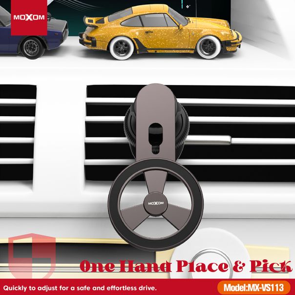 MOXOM Držač za mobilni telefon MX-VS113 magnet, crna - D2020