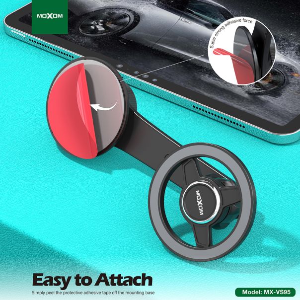 MOXOM Držač za mobilni telefon MX-VS95 magnet, crna - D2026