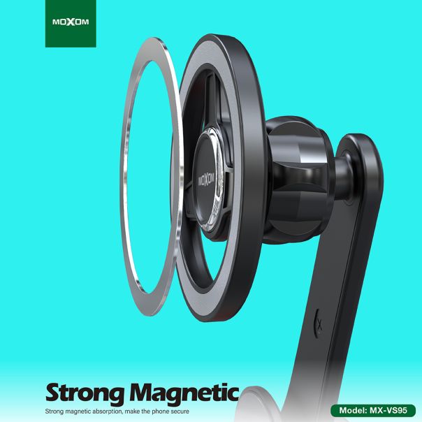 MOXOM Držač za mobilni telefon MX-VS95 magnet, crna - D2026