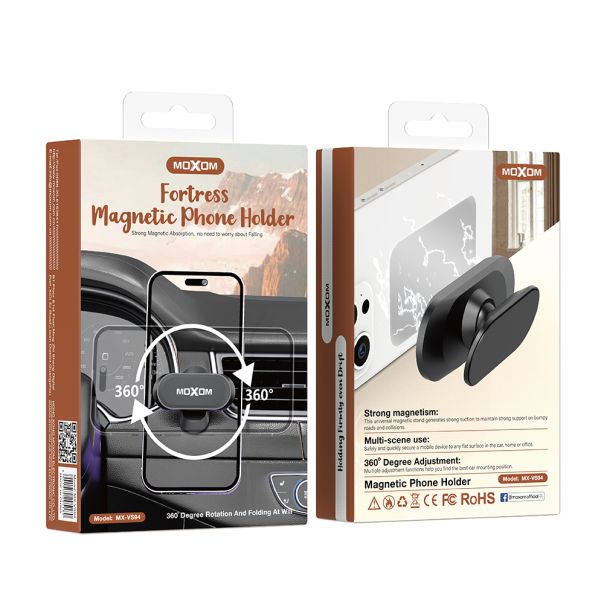 MOXOM Držač za mobilni telefon MX-VS94 magnet, crna - D2028