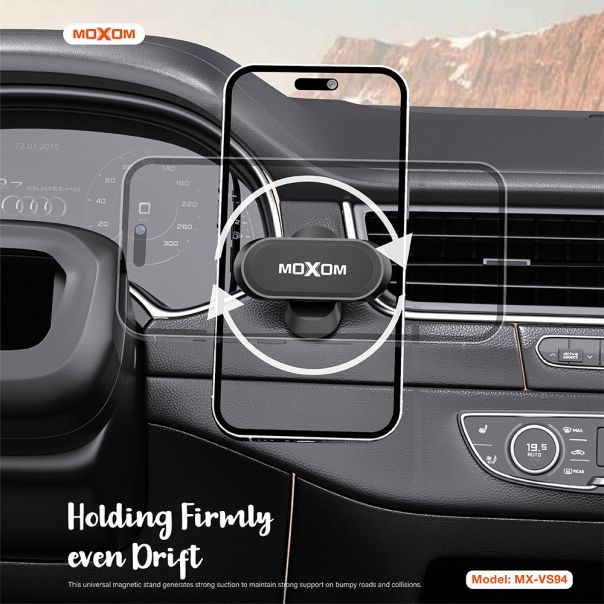 MOXOM Držač za mobilni telefon MX-VS94 magnet, crna - D2028