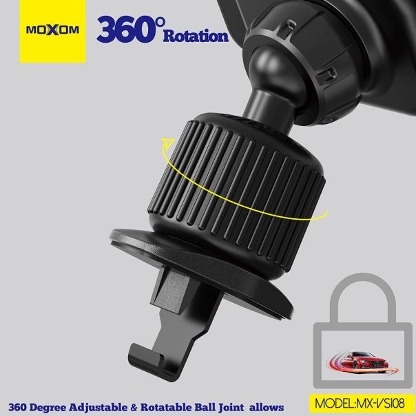 MOXOM Držač za mobilni telefon MX-VS108 ventilacija, crna - D2030