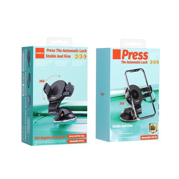MOXOM Držač za mobilni telefon MX-VS128 gravitacioni, crna - D2055