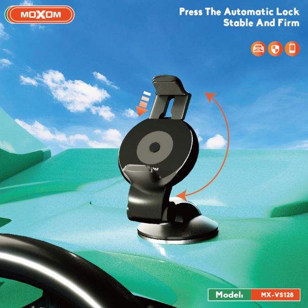 MOXOM Držač za mobilni telefon MX-VS128 gravitacioni, crna - D2055