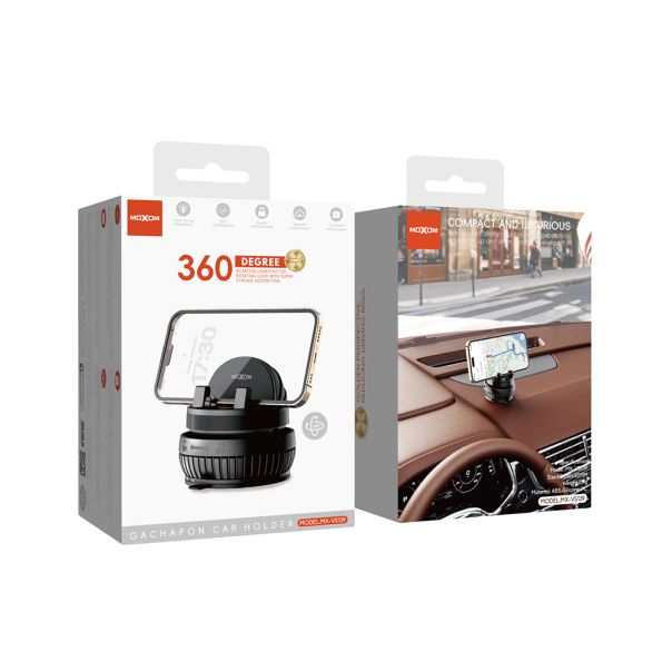 MOXOM Držač za mobilni telefon MX-VS139 gravitacioni, crna - D2056