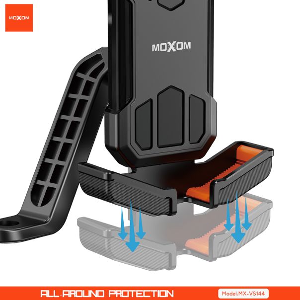 MOXOM Držač za mobilni telefon MX-VS144 za bicikl, crna - D2057