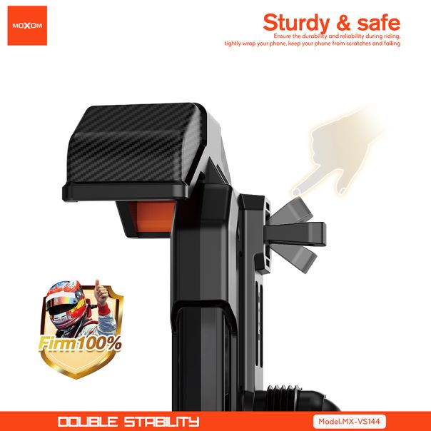 MOXOM Držač za mobilni telefon MX-VS144 za bicikl, crna - D2057