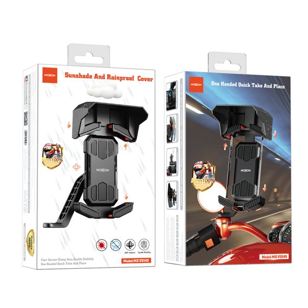 MOXOM Držač za mobilni telefon MX-VS145 za bicikl, crna - D2058