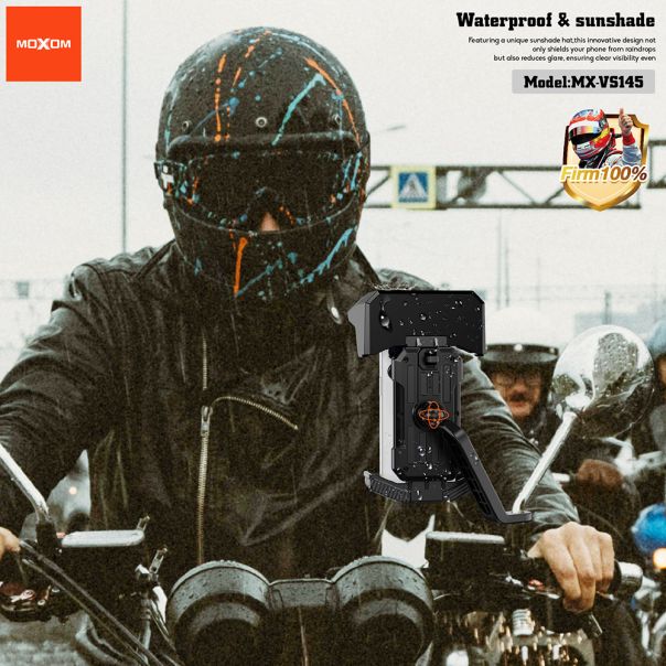 MOXOM Držač za mobilni telefon MX-VS145 za bicikl, crna - D2058