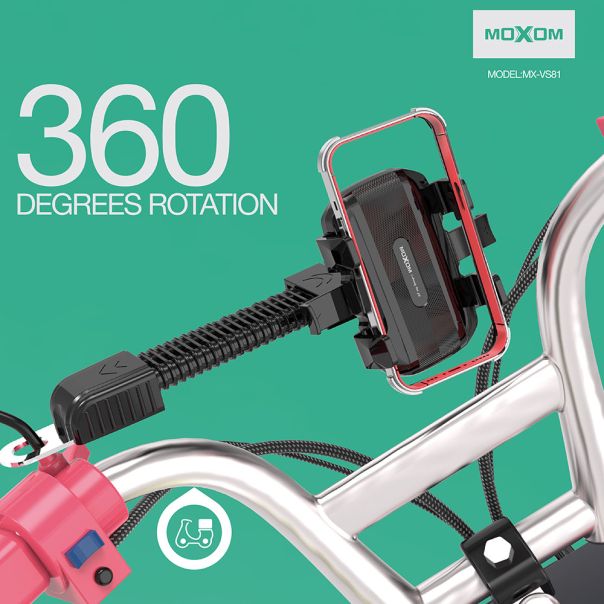 Držač za mobilni telefon MOXOM MX-VS81 za bicikl i motor crni - EP2940646