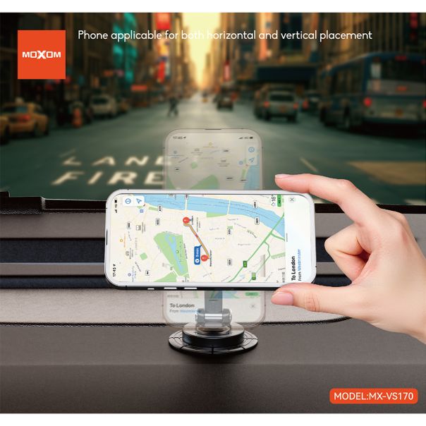 Držač za mobilni telefon Moxom MX-VS170 magnet i vakum crni - EP2939296