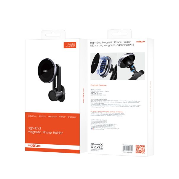 MOXOM Držač za mobilni telefon LX-VS832 ventilacija, crna - D2070