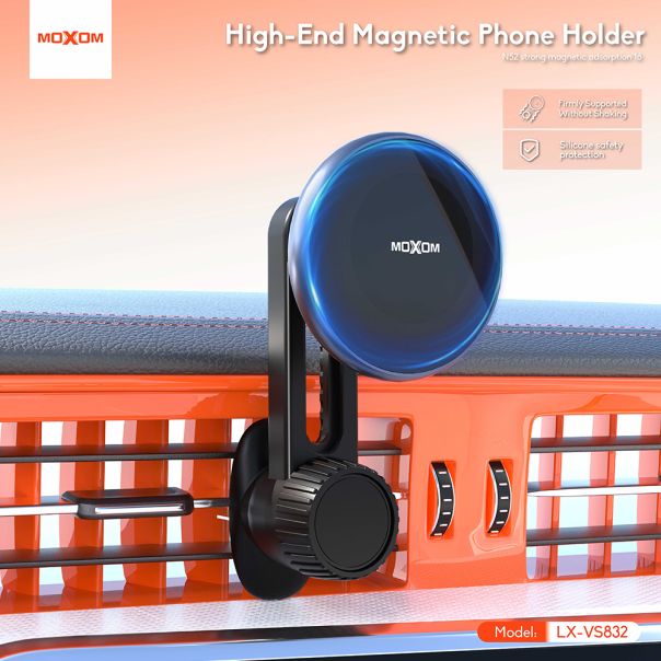 MOXOM Držač za mobilni telefon LX-VS832 ventilacija, crna - D2070