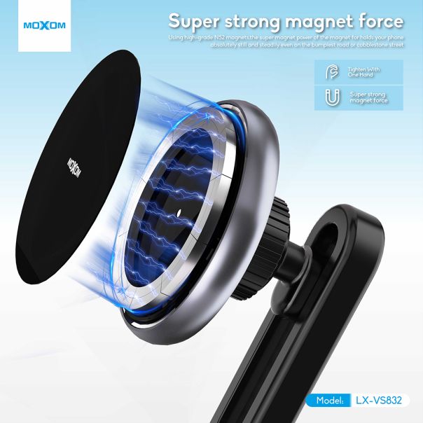 MOXOM Držač za mobilni telefon LX-VS832 ventilacija, crna - D2070