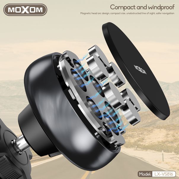 MOXOM Držač za mobilni telefon LX-VS816 ventilacija, crna - D2071