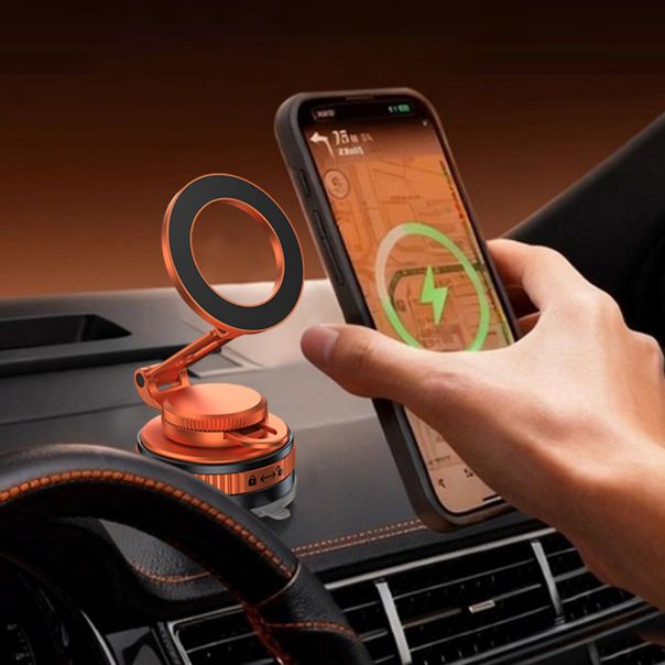 Držač za mobilni telefon OH-X205 magnet i vakum, narandžasta - D2079