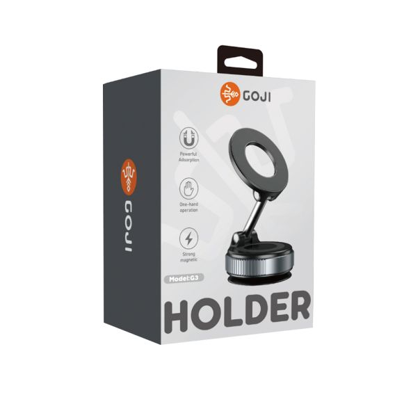 Držač za mobilni telefon Goji G3 magnet i vakum, crna - D2082