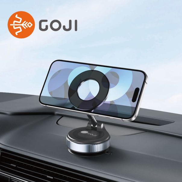 Držač za mobilni telefon Goji G3 magnet i vakum, crna - D2082