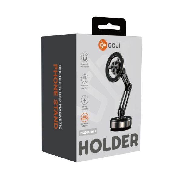 Držač za mobilni telefon Goji G11 magnet i vakum, crna - D2084