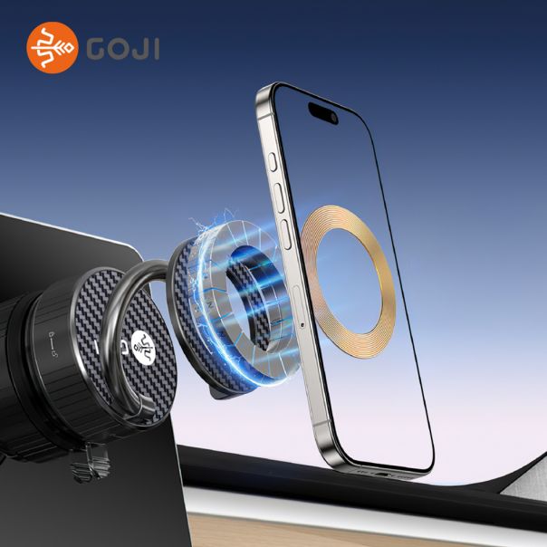 Držač za mobilni telefon Goji G14 magnet i vakum, crna - D2085