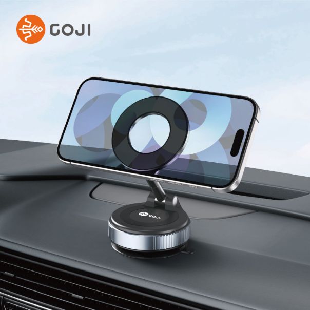 Držač za mobilni telefon Goji 3 u 1 magnet i vakum, crna - D2087