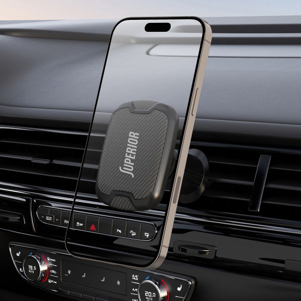 SUPERIOR Drzač za mobilni telefon C5S-F1P (magnet i ventilacija sa kukicom), crna - D2093