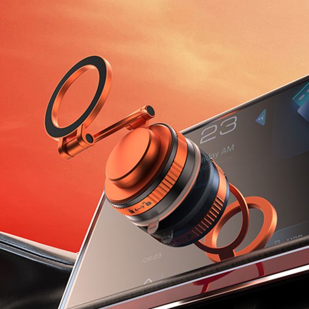 Držač za mobilni telefon OH-X209 magnet i vakum, narandžasta - D2094